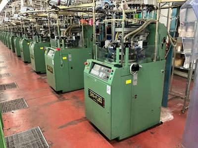 Overzichtsfoto van (6x) 2002 Santoni SM4- PLUS3 circular knitting machine