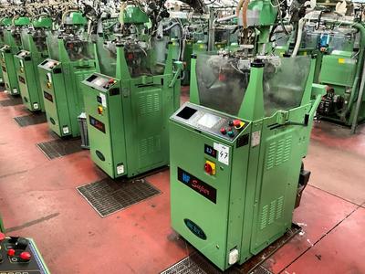 Immagine panoramica di (10x) 2008 Matec HF Super 2.7 circular knitting machine