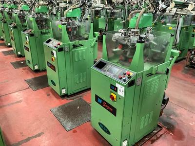 Immagine panoramica di (10x) 2008 Matec HF Super 2.7 circular knitting machine
