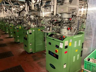 Immagine panoramica di (10x) 2007 Matec Perfectoe 1L circular knitting machine