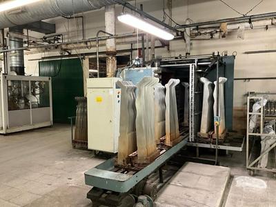 Immagine panoramica di hosiery boarding machine