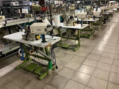 Overzichtsfoto van (5x) Rimoldi industrial sewing machine