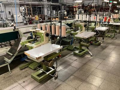 Overzichtsfoto van (3x) Rimoldi industrial sewing machine