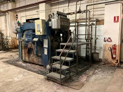 Overzichtsfoto van Milnor dyeing machine