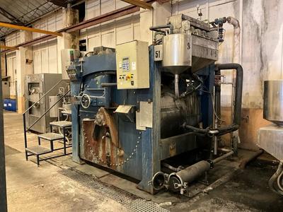 Overzichtsfoto van Milnor dyeing machine