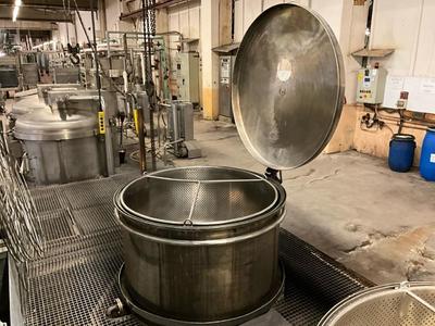 Overzichtsfoto van s/s Garment dyeing centrifuge bucket