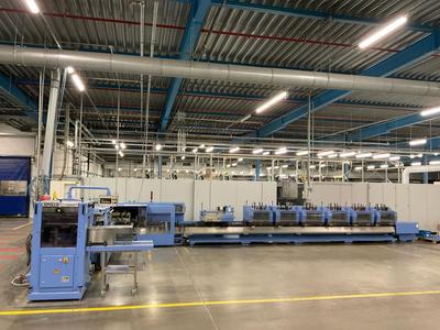 Overzichtsfoto van 2008 Muller Martini Primera A110 - 1555.0403 Saddle stitching line