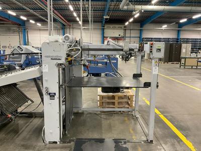 Overzichtsfoto van Heidelberg finishing Stahlfolder PD-78-T pallet (folding)feeder