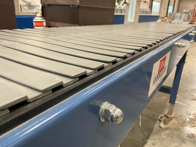 Overzichtsfoto van Itra ORD 16-0282 curved mobile plastic conveyor belt