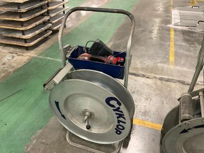 Overzichtsfoto van Cyclop mobile strapping reel