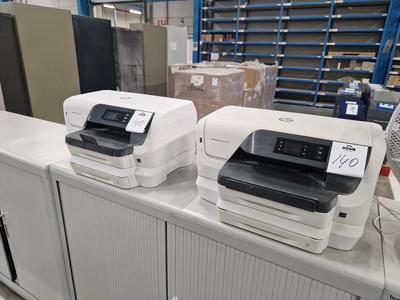 Overzichtsfoto van lot of 2 various printers, etc