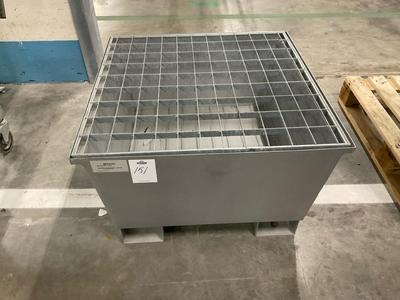 Overzichtsfoto van drum leaking bin