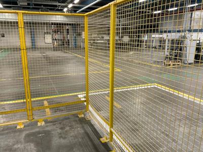 Imagen general de safety fench, U-shape set up