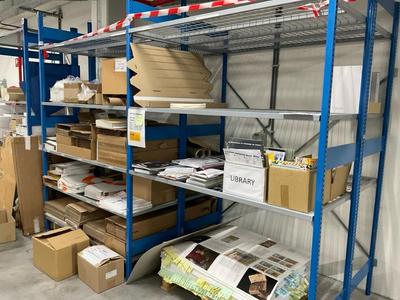 Photo d'aperçu de lot of various steel racks