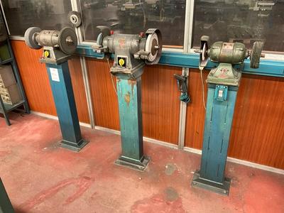 Overzichtsfoto van (3x) letag grinders