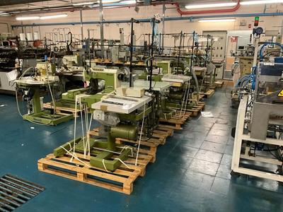 Immagine panoramica di (8x) Rimoldi sewingmachines