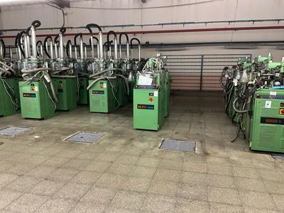 Overview picture of (16x) 2001 Matec Silver 1L/ techno 2c5 knittingmachines
