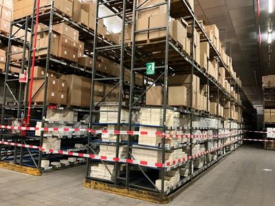 Översiktsbild av (5x) pallet racking