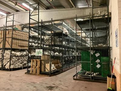 Översiktsbild av pallet racks