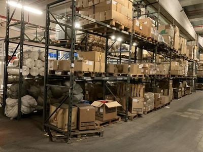 Översiktsbild av pallet racks