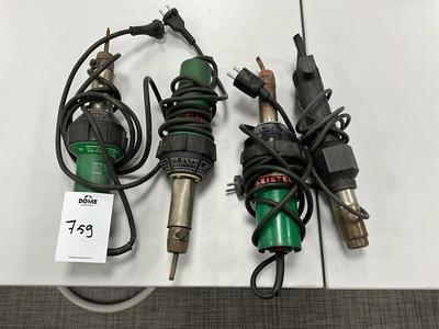 Overzichtsfoto van (4x) leister electrical tools