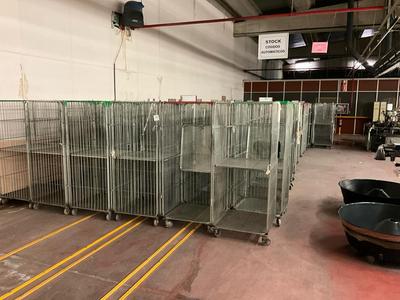 Overzichtsfoto van (128x) carts