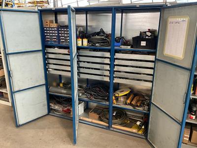 Översiktsbild av welding and spare machine parts