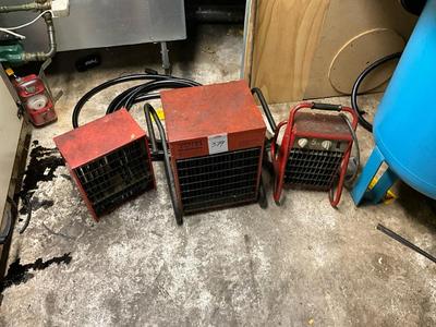 Översiktsbild av Värmefläktar (3x)