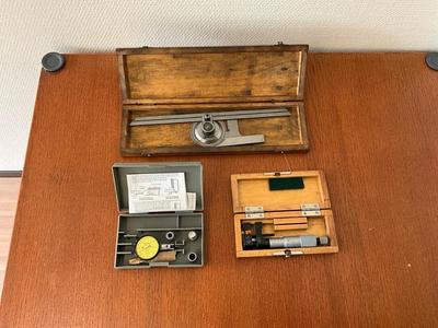 Översiktsbild av Mitutoyo Olika mätverktyg