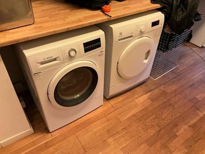 Overview picture of Bosch & electrolux Serie 6 Waching machine (2x)