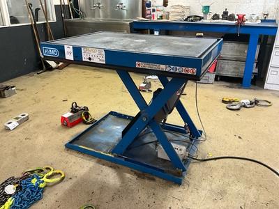 Overzichtsfoto van 2014 Hymo AX10 8/8 TP heftafel