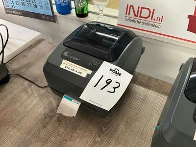 Översiktsbild av 2016 Zebra GK420t label printer