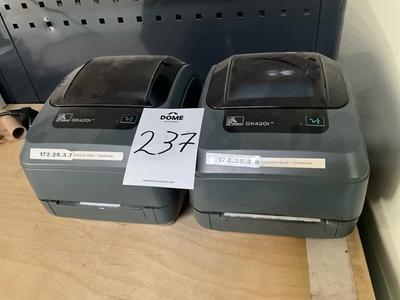 Översiktsbild av Zebra GK420t Label Printer (2x)