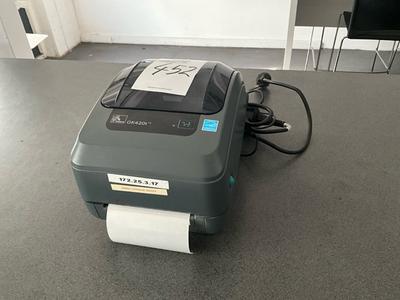Översiktsbild av 2016 Zebra GK420t label printer
