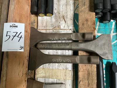 Overzichtsfoto van DHB07s breedvlakbeitel (3x)