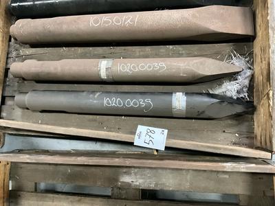 Overzichtsfoto van Krupp HM550 puntbeitel piramide (2x)