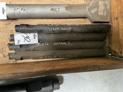 Overzichtsfoto van DHB15s vlakbeitel (4x)