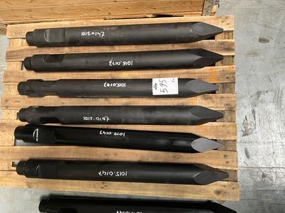 Overzichtsfoto van Ibex 600GS puntbeitel piramide (6x)