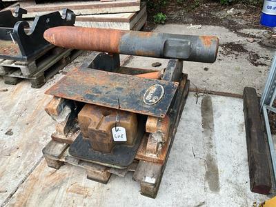 Overzichtsfoto van kopplaat + beitel