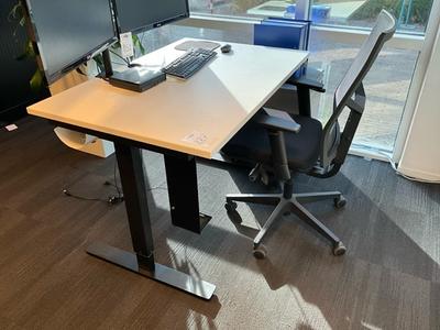 Overzichtsfoto van zit-sta bureau