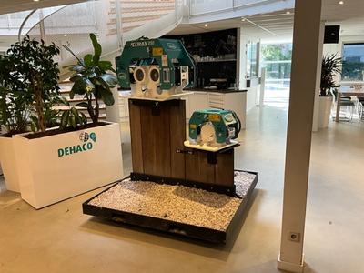 Overzichtsfoto van showroommodel opstelling Hyrax