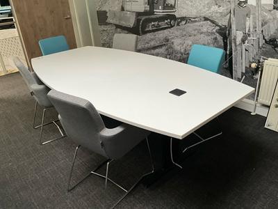 Overzichtsfoto van vergadertafel