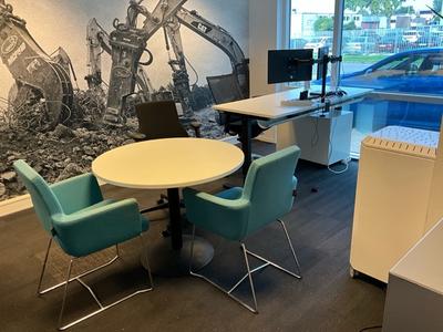 Overzichtsfoto van kantoorinventaris