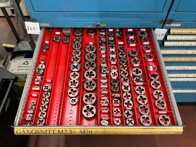 Översiktsbild av Gängskär m2,3-m38 och tum